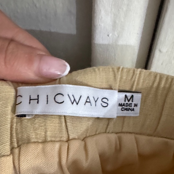 Chic Tan Embroidered Skirt Set - Picture 2 of 7